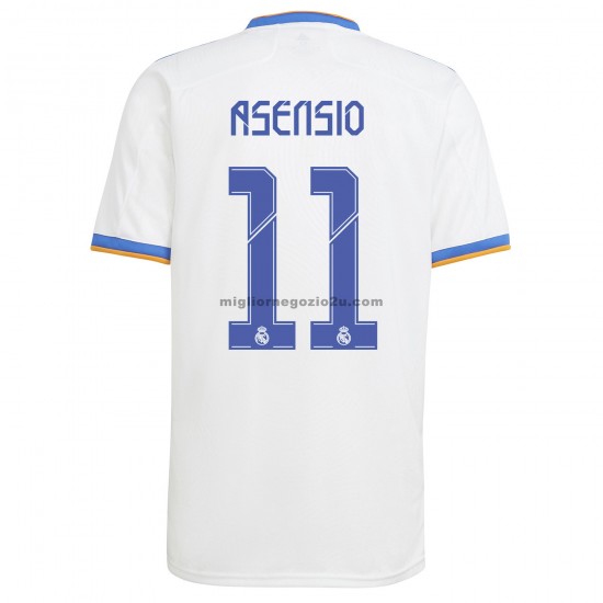 Maglia Real Madrid Marco Asensio 11 Casa Divisa 2021-2022 Manica Corta