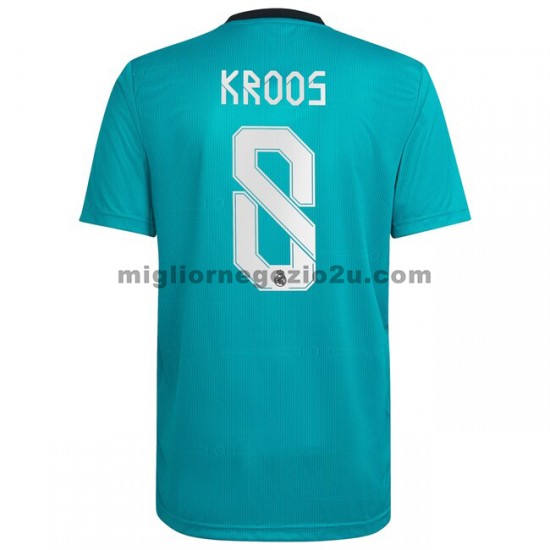 Maglia Real Madrid Toni Kroos 8 Terza Divisa 2021-2022 Manica Corta