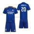 Maglia Real Madrid Vinicius Junior 20 Bambino Trasferta Divisa 2021-2022 Manica Corta
