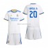 Maglia Real Madrid Vinicius Junior 20 Bambino Casa Divisa 2021-2022 Manica Corta