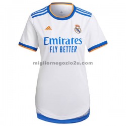 Maglia Real Madrid Donna Casa Divisa 2021-2022 Manica Corta