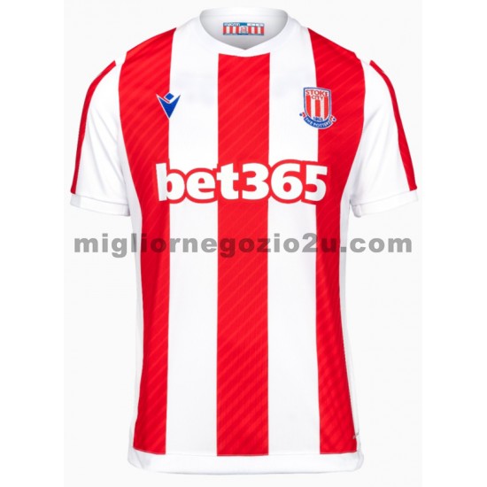 Maglia Stoke City Casa Divisa 2021-2022 Manica Corta