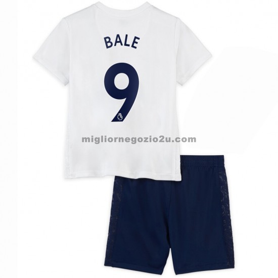 Maglia Tottenham Hotspur Gareth Bale 9 Bambino Casa Divisa 2021-2022 Manica Corta