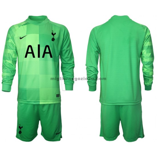 Maglia Tottenham Hotspur Portiere Bambino Casa Divisa 2021-2022 Manica Lunga