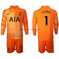Maglia Tottenham Hotspur Hugo Lloris 1 Portiere Bambino Terza Divisa 2021-2022 Manica Lunga