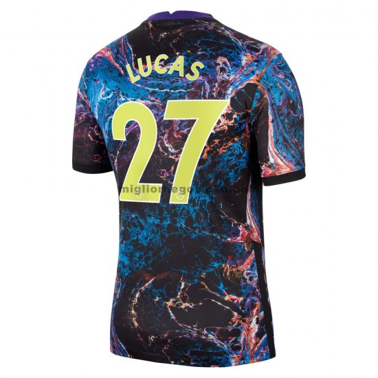 Maglia Tottenham Hotspur Lucas Moura 27 Trasferta Divisa 2021-2022 Manica Corta