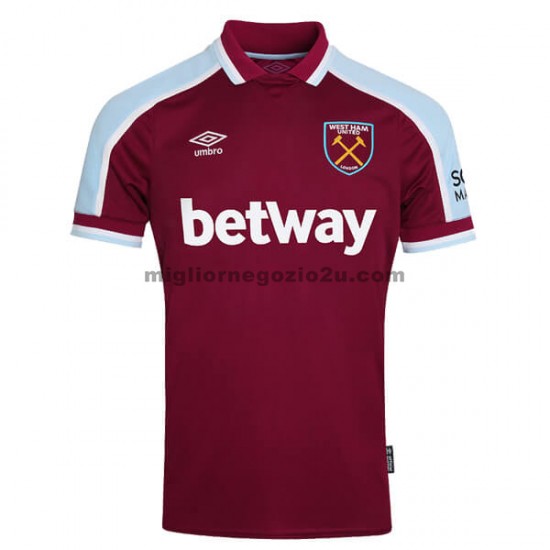 Maglia West Ham United Casa Divisa 2021-2022 Manica Corta