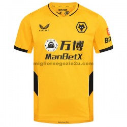 Maglia Wolverhampton Wanderers Casa Divisa 2021-2022 Manica Corta