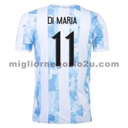 Maglia Argentina Di Maria 11 Casa Divisa 2021 Manica Corta