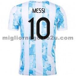 Maglia Argentina Lionel Messi 10 Casa Divisa 2021 Manica Corta