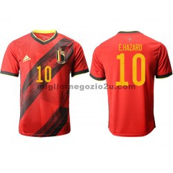Maglia Belgio E.Hazard 10 Casa Divisa Euro 2020 Manica Corta