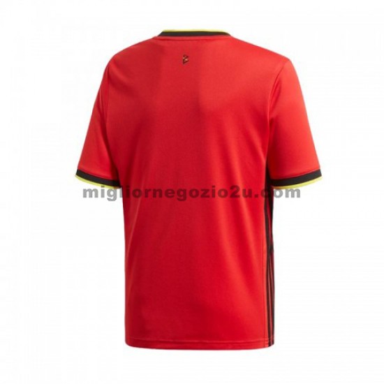 Maglia Belgio Casa Divisa Euro 2020 Manica Corta