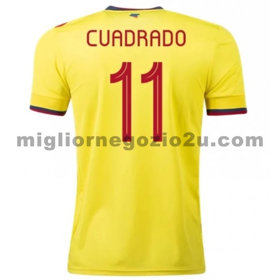 Maglia Colombia Cuadrado 11 Casa Divisa 2020-2021 Manica Corta