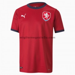 Maglia Cechia Casa Divisa Euro 2020 Manica Corta
