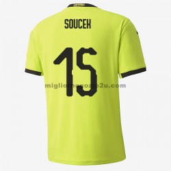 Maglia Cechia Tomas Soucek 15 Trasferta Divisa Euro 2020 Manica Corta