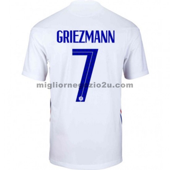 Maglia Francia Antoine Griezmann 7 Trasferta Divisa Euro 2020 Manica Corta