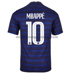 Maglia Francia Kylian Mbappé 10 Casa Divisa Euro 2020 Manica Corta