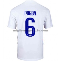 Maglia Francia Paul Pogba 6 Trasferta Divisa Euro 2020 Manica Corta