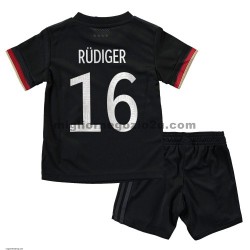 Maglia Germania Antonio Rudiger 16 Bambino Trasferta Divisa Euro 2020 Manica Corta