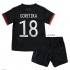 Maglia Germania Leon Goretzka 18 Bambino Trasferta Divisa Euro 2020 Manica Corta