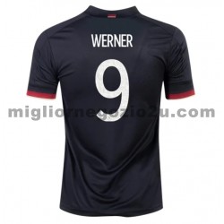 Maglia Germania Werner 9 Trasferta Divisa Euro 2020 Manica Corta