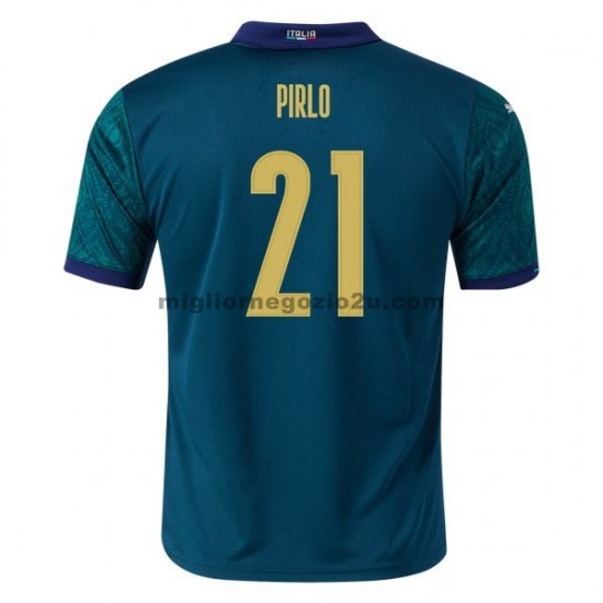 Maglia Italia Andrea Pirlo 21 Terza Divisa Euro 2020 Manica Corta