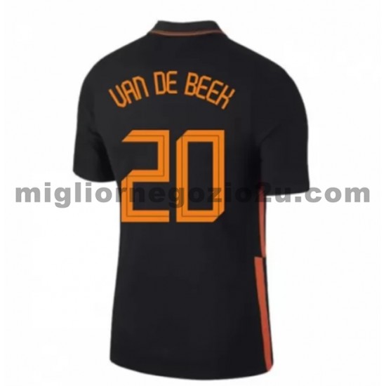 Maglia Paesi Bassi Donny van de Beek 20 Trasferta Divisa Euro 2020 Manica Corta