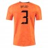 Maglia Paesi Bassi MATTHIJS DE LIGT 3 Casa Divisa Euro 2020 Manica Corta