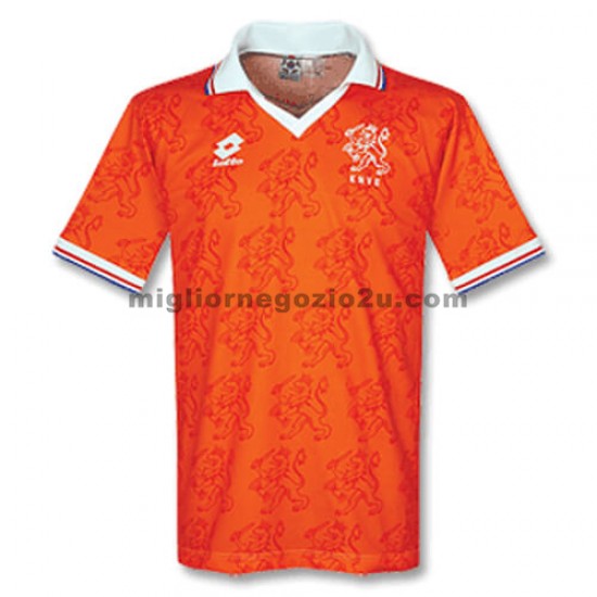 Maglia Paesi Bassi Retro Casa Divisa 1996 Manica Corta