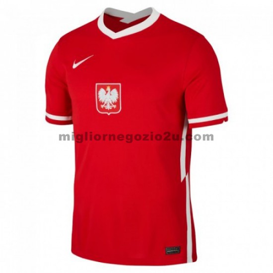 Maglia Polonia Trasferta Divisa Euro 2020 Manica Corta