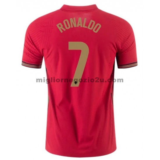 Maglia Portogallo Cristiano Ronaldo 7 Casa Divisa Euro 2020 Manica Corta