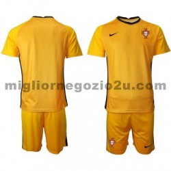 Maglia Portogallo Portiere Bambino Trasferta Divisa Euro 2020 Manica Corta