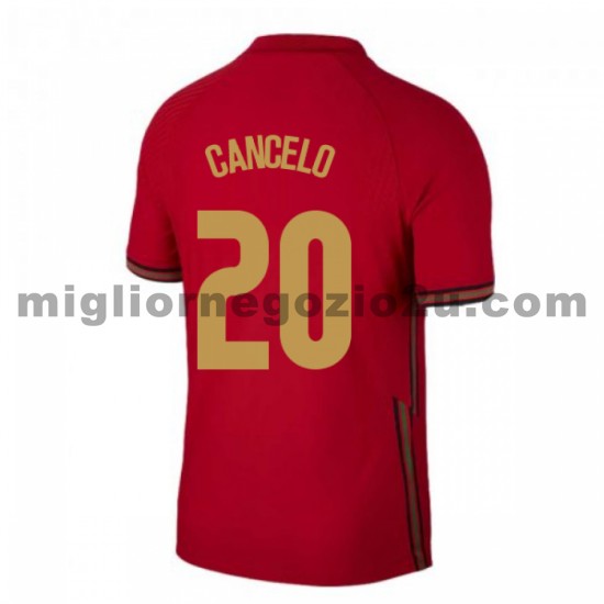 Maglia Portogallo Joao Cancelo 20 Casa Divisa Euro 2020 Manica Corta