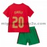 Maglia Portogallo Joao Cancelo 20 Bambino Casa Divisa Euro 2020 Manica Corta