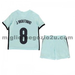 Maglia Portogallo Joao Moutinho 8 Bambino Trasferta Divisa Euro 2020 Manica Corta