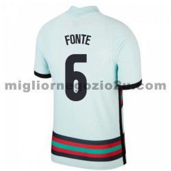 Maglia Portogallo Jose Fonte 6 Trasferta Divisa Euro 2020 Manica Corta