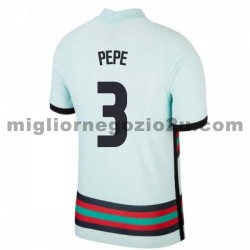 Maglia Portogallo Pepe 3 Trasferta Divisa Euro 2020 Manica Corta
