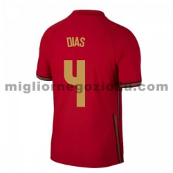 Maglia Portogallo Ruben Dias 4 Casa Divisa Euro 2020 Manica Corta