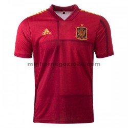 Maglia Spagna Casa Divisa Euro 2020 Manica Corta