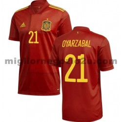 Maglia Spagna Oyarzabal 21 Casa Divisa Euro 2020 Manica Corta