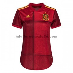 Maglia Spagna Donna Casa Divisa Euro 2020 Manica Corta