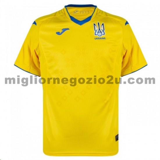 Maglia Ucraina Casa Divisa 2020-2021 Manica Corta