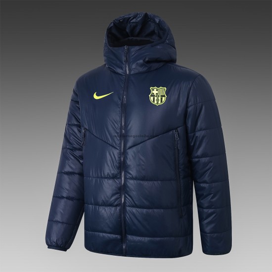 FC Barcelona Blu Scuro Piumino per Uomo
