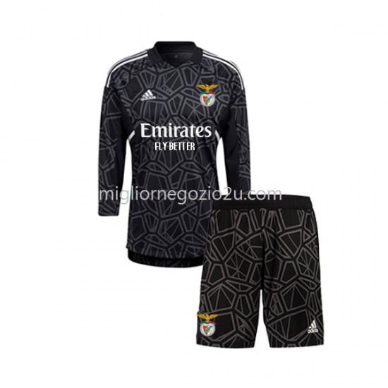 Maglia Benfica Portiere Bambino Trasferta Divisa 2022-2023 Manica Lunga