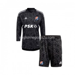 Maglia Dinamo Zagreb Portiere Bambino Casa Divisa 2022-2023 Manica Lunga