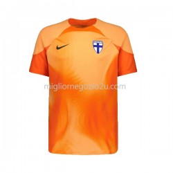 Maglia Finlandia Portiere Uomo Casa Divisa 2022-2023 Manica Corta