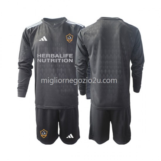 Maglia Los Angeles Galaxy Portiere Bambino Casa Divisa 2023 Manica Lunga