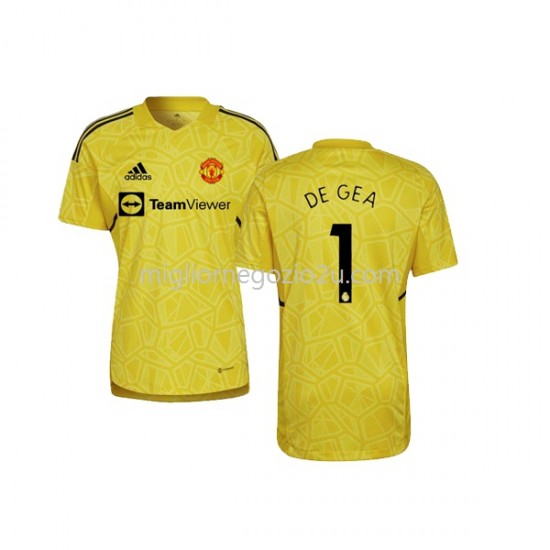 Maglia Manchester United DE GEA 1 Portiere Uomo Trasferta Divisa 2022-2023 Manica Corta
