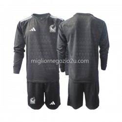 Maglia Messico Portiere Bambino Casa Divisa 2022 Manica Lunga