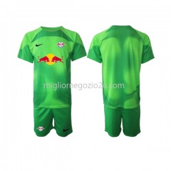 Maglia RB Leipzig Portiere Bambino Trasferta Divisa 2022-2023 Manica Corta